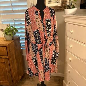 CHICSOUL Pretty Patchwork Look Dress, XL